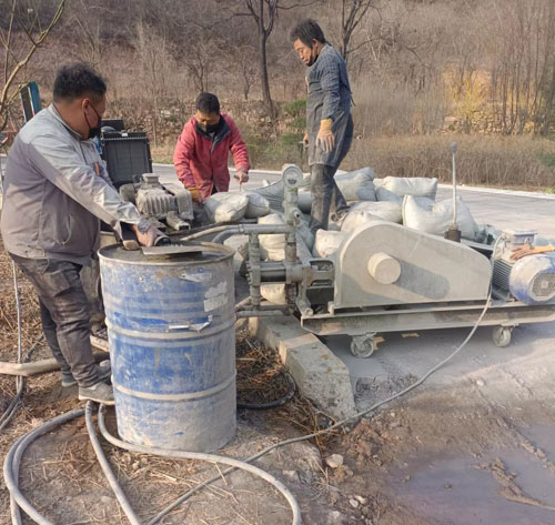 山阳路面下沉注浆